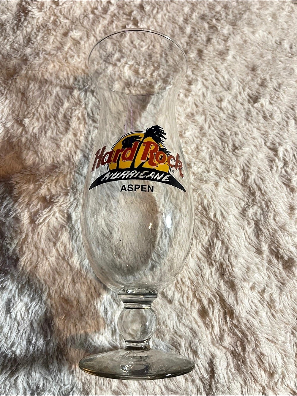Hard Rock Cafe Aspen Hurricane Glass
